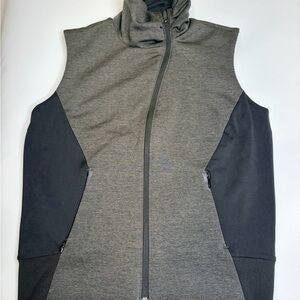 Oakley Vest Jacket Full Zip Gray Zipped Pockets Fitted